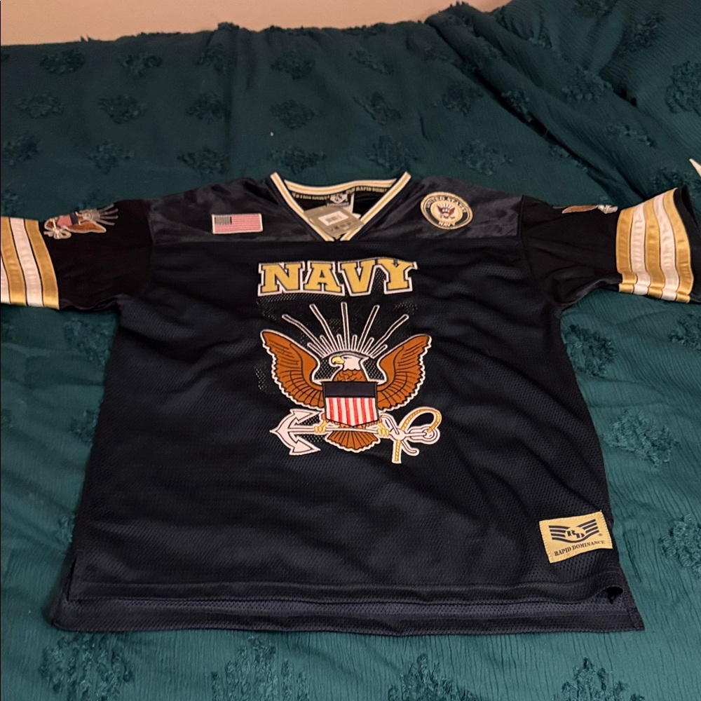 RAPID DOMINANCE MENS US NAVY JERSEY BNWT RETAILS 69usd